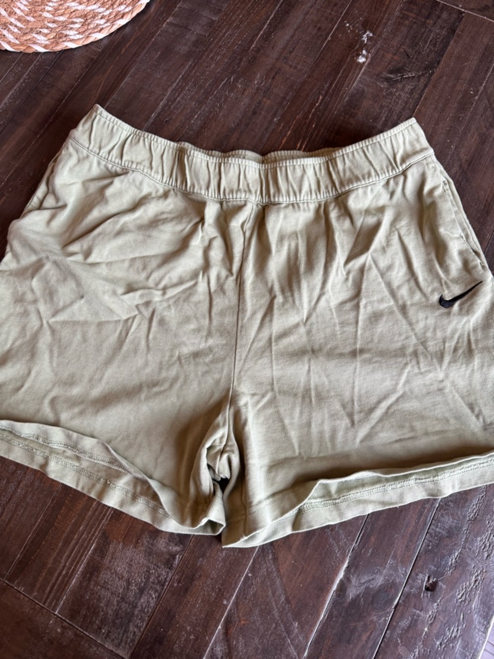 Nike Women’s Olive Shorts with Black Swoosh